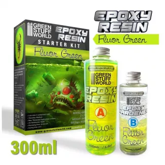 Warhammer boje - FLUOR LIME clear epoxy resin 300ml