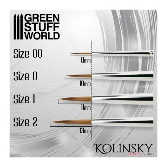 Warhammer pribor i oprema - Kolinsky Brush size 00 - SILVER SERIE