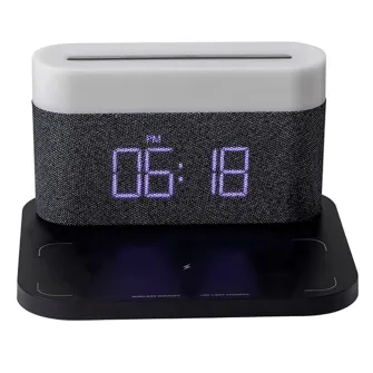Bežični punjači - Aurora Lamp with Clock and Wi-Fi Charger