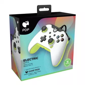 Gejmpedi - XBOX/PC Wired Controller White Electric Yellow