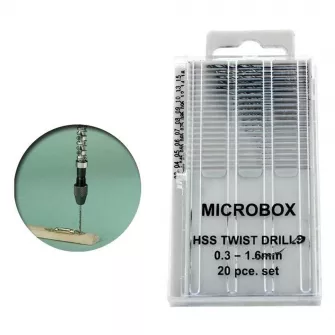 Warhammer pribor i oprema - Set of 20 drill bits, 0.3-1.6 mm