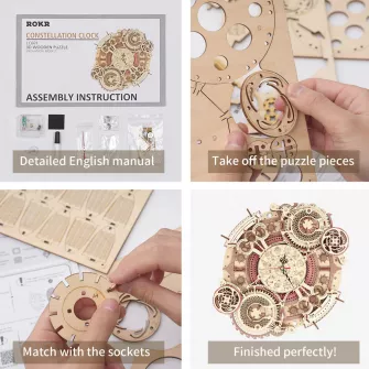 Drvene makete - Zodiac Wall Clock