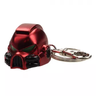 Privesci - Warhammer 40K Metal Keychain Space Marine MKVII Helmet Blood Angels