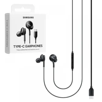Bubice - SAMSUNG Earphones EO-IC100-BBE Type-C - Black