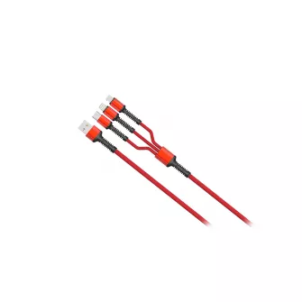 USB kablovi - Connect 3 in 1 USB Data Cable Red