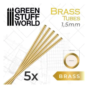 Warhammer pribor i oprema - Round Brass tube 1'5mm PACKx5