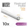 Perfil Plasticard - ABS Round Tube profile 2mm PACK