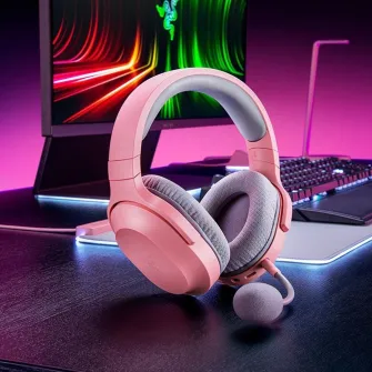 Gejmerske slušalice - Razer Barracuda X (2022) - Wireless Multi Platform Gaming and Mobile Headset - Quartz Edition - FRML