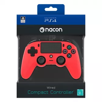 Gejmpedi - Nacon PS4 Wired Compact Controller Red