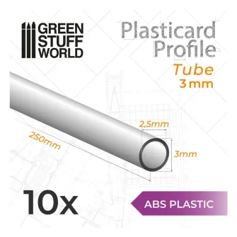 Warhammer pribor i oprema - Plasticard ABS Tube 3mm PACK