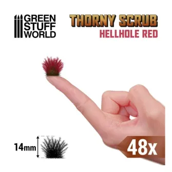 Warhammer pribor i oprema - Thorny SPIKY Scrub - HELLHOLE RED