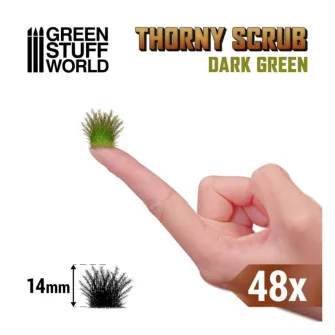 Warhammer pribor i oprema - Thorny SPIKY Scrub - DARK GREEN