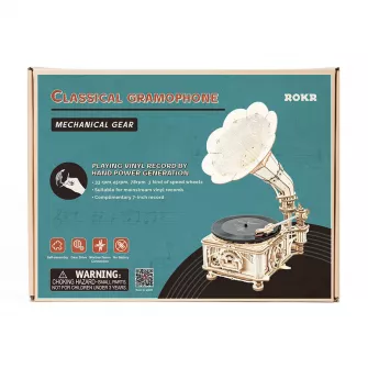 Drvene makete - Classical Gramophone (Electric rotate mode & Hand rotate mode)