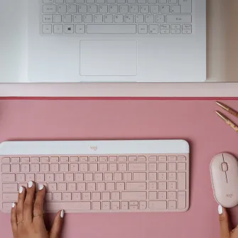 Kompleti - MK470 Slim Wireless Keyboard and Mouse - Rose - US