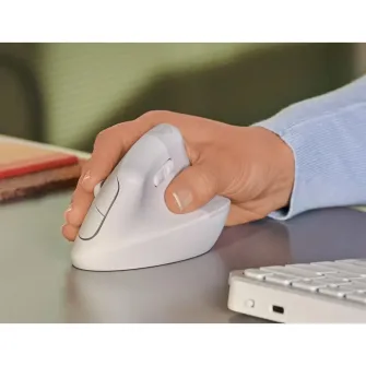 Kancelarijski miševi - Logitech Lift Vertical Ergonomic Mouse OFF-WHITE