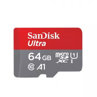 Memorijske kartice - MicroSDHC 64GB SanDisk Ultra + Adapter SDSQUAB-064G-GN6MA