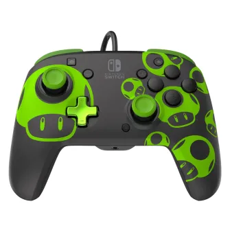 Gejmpedi - Nintendo Switch Wired Controller Rematch - 1UP Glow in the Dark