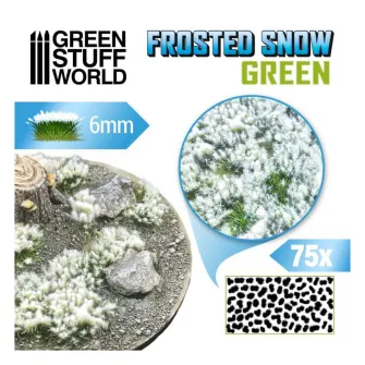 Warhammer pribor i oprema - FROSTED TUFT SNOW GREEN - 6mm