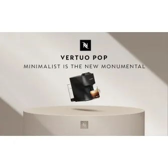 Aparati za kafu - Nespresso Vertuo Pop Crni aparat za kafu - GDV2-EUBKNE-S
