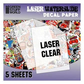 Warhammer pribor i oprema - LASER Waterslide Decal A4-CLEAR (packx5)