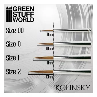 Warhammer pribor i oprema - Kolinsky Brush size #2 - SILVER SERIE