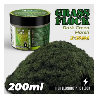 Warhammer pribor i oprema - Grass Flock - DARK GREEN MARSH 2-3mm (200ml)