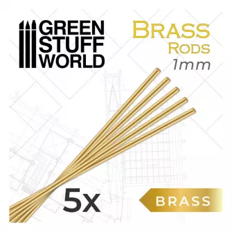 Warhammer pribor i oprema - Round Brass Rods 1mm PACKx5