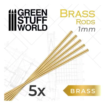 Warhammer pribor i oprema - Round Brass Rods 1,5mm PACKx5