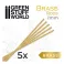 Round Brass Rods 1,5mm PACKx5