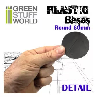 Warhammer pribor i oprema - Plastic Round Base 60mm - PACKx5