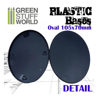 Warhammer pribor i oprema - Plastic Oval Base 105x70mm - PACKx4