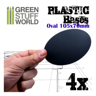 Warhammer pribor i oprema - Plastic Oval Base 105x70mm - PACKx4