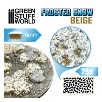 Warhammer pribor i oprema - FROSTED TUFT SNOW BEIGE - 6 mm
