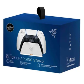 Punjači i kablovi za gejmpede - Razer Quick Charging Stand for PlayStation®5 – White