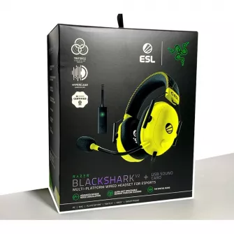 Gejmerske slušalice - Razer BlackShark V2 - Slusalice + Usb Sound Card - ESL Edition
