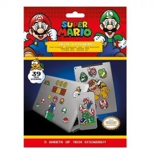 Super Mario Mushroom Kingdom Tech Stickers