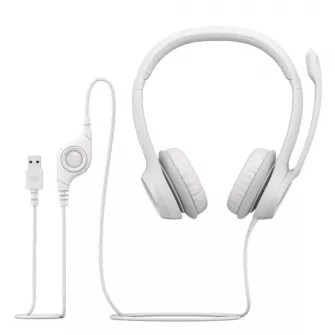 Klasične slušalice - H390 Headset USB - Off-white