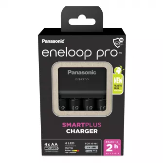 Baterije - Panasonic Punjač (2h) sa 4 baterije Eneloop pro AA (KKJ55HCD40E)