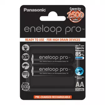 Baterije - Panasonic baterije Eneloop PRO AA/2B 2 kom (BK-3HCDE/2BE)