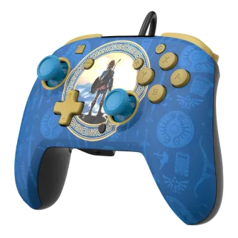 Gejmpedi - Nintendo Switch Wired Controller Rematch - Hyrule Blue