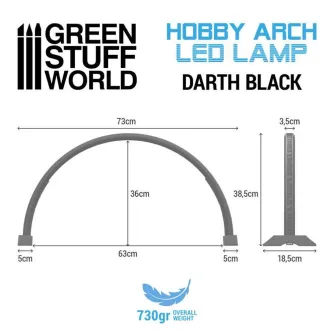 Warhammer pribor i oprema - Hobby Arch LED Lamp - DARTH BLACK