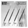 Kolinsky Brushes - SHORT SILVER (SERIE-S) PACK x4