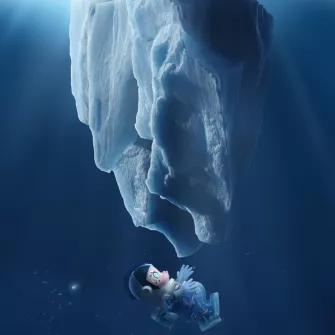 Blind Box figure - Mega Space Molly 400% Glacier Figurine