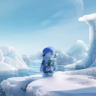 Blind Box figure - Mega Space Molly 400% Glacier Figurine