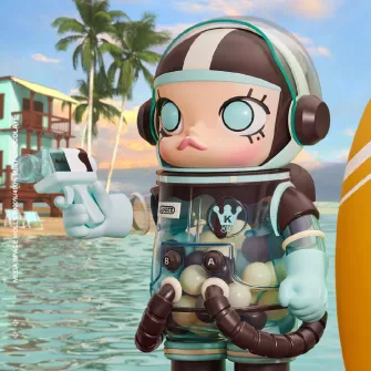 Blind Box figure - Mega Space Molly 400% Mint Chocolate Figurine