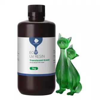 Dodatna oprema za 3D štampače - Plant-Based UV Resin+ 1kg - Tran Green