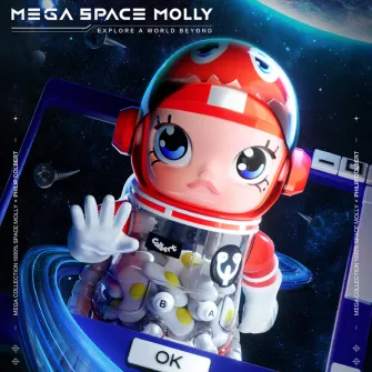 Blind Box figure - Mega Collection 1000% Space Molly × Philip Colbert Figurine