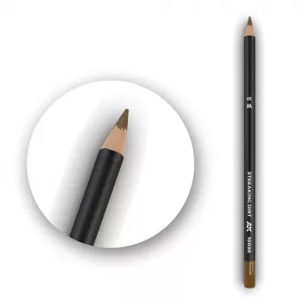 Warhammer boje - Watercolor Pencil Streaking Dirt