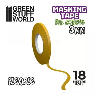 FLEXIBLE masking tape for curves - 3mm