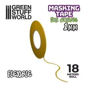 FLEXIBLE masking tape for curves - 1mm